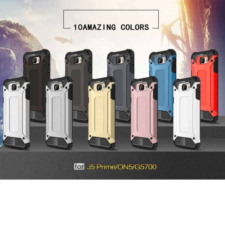For Galaxy J7 Prime Tough Armor TPU + PC Combination Case (Gold)