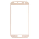 For Galaxy S7 / G930 0.26mm 9H Surface Hardness Explosion-proof Silk-screen Tempered Glass Full Screen Film (Gold)
