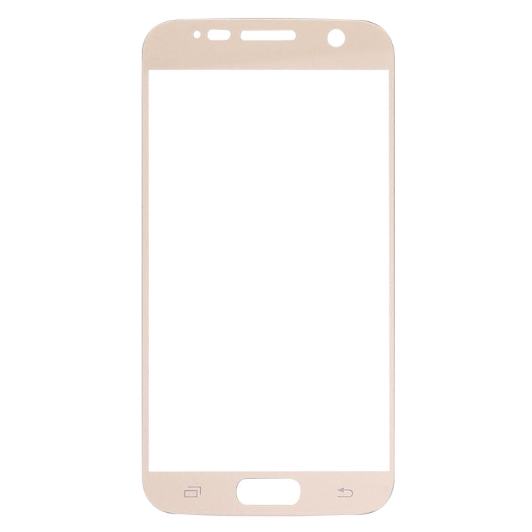 For Galaxy S7 / G930 0.26mm 9H Surface Hardness Explosion-proof Silk-screen Tempered Glass Full Screen Film (Gold)