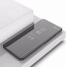 For Galaxy S8 / G9500 Electroplating Mirror Horizontal Flip Leather Case with Sleep / Wake-up Function(Black)