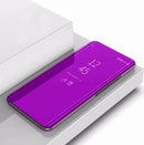 For Galaxy S8 / G9500 Electroplating Mirror Horizontal Flip Leather Case with Sleep / Wake-up Function(Fuchsia)