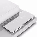For Galaxy S8 / G9500 Electroplating Mirror Horizontal Flip Leather Case with Sleep / Wake-up Function(Silver)