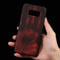 For Galaxy S8 + / G9550 Paste Skin + PC Thermal Sensor Discoloration Protective Back Cover Case(Orange)
