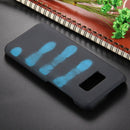 For Galaxy S8 + / G9550 Paste Skin + PC Thermal Sensor Discoloration Protective Back Cover Case(Blue)