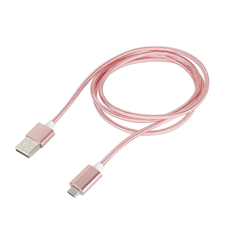 1.2m Weave Style 5V 2A Micro USB to USB 2.0 Magnetic Data / Charger Cable for Samsung Galaxy S7 & S7 Edge / LG G4 / Huawei P8 / Xiaomi Mi4 and other Smartphones (Pink)