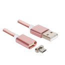 1.2m Weave Style 5V 2A Micro USB to USB 2.0 Magnetic Data / Charger Cable for Samsung Galaxy S7 & S7 Edge / LG G4 / Huawei P8 / Xiaomi Mi4 and other Smartphones (Pink)