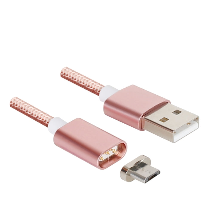 1.2m Weave Style 5V 2A Micro USB to USB 2.0 Magnetic Data / Charger Cable for Samsung Galaxy S7 & S7 Edge / LG G4 / Huawei P8 / Xiaomi Mi4 and other Smartphones (Pink)