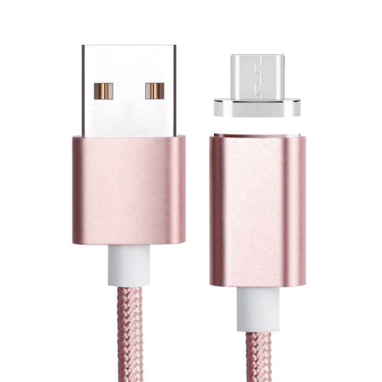 1.2m Weave Style 5V 2A Micro USB to USB 2.0 Magnetic Data / Charger Cable for Samsung Galaxy S7 & S7 Edge / LG G4 / Huawei P8 / Xiaomi Mi4 and other Smartphones (Pink)