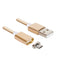 1.2m Weave Style 5V 2A Micro USB to USB 2.0 Magnetic Data / Charger Cable for Samsung Galaxy S7 & S7 Edge / LG G4 / Huawei P8 / Xiaomi Mi4 and other Smartphones (Gold)
