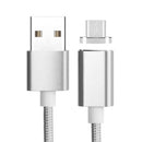 1.2m Weave Style 5V 2A Micro USB to USB 2.0 Magnetic Data / Charger Cable for Samsung Galaxy S7 & S7 Edge / LG G4 / Huawei P8 / Xiaomi Mi4 and other Smartphones (Silver)