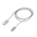 1.2m Weave Style 5V 2A Micro USB to USB 2.0 Magnetic Data / Charger Cable for Samsung Galaxy S7 & S7 Edge / LG G4 / Huawei P8 / Xiaomi Mi4 and other Smartphones (Silver)