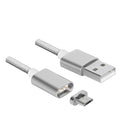 1.2m Weave Style 5V 2A Micro USB to USB 2.0 Magnetic Data / Charger Cable for Samsung Galaxy S7 & S7 Edge / LG G4 / Huawei P8 / Xiaomi Mi4 and other Smartphones (Silver)