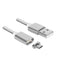 1.2m Weave Style 5V 2A Micro USB to USB 2.0 Magnetic Data / Charger Cable for Samsung Galaxy S7 & S7 Edge / LG G4 / Huawei P8 / Xiaomi Mi4 and other Smartphones (Silver)