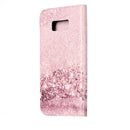 For Galaxy S8 Rose Gold Pattern Horizontal Flip Leather Protective Case with Holder & Card Slots & Wallet