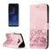 For Galaxy S8 Rose Gold Pattern Horizontal Flip Leather Protective Case with Holder & Card Slots & Wallet