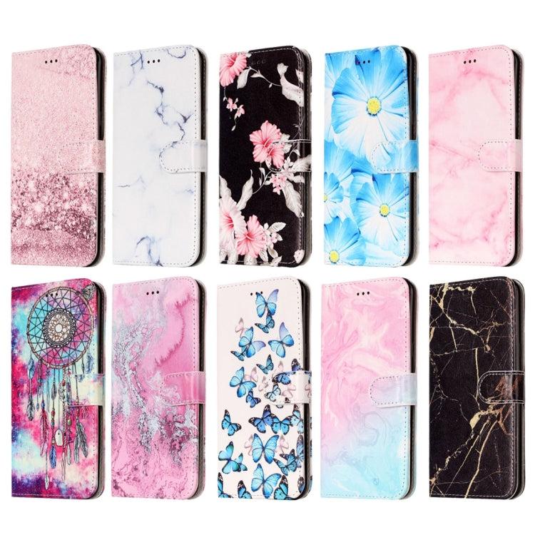 For Galaxy S8 Rose Gold Pattern Horizontal Flip Leather Protective Case with Holder & Card Slots & Wallet