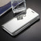 For Galaxy A5 (2017) / A520 Electroplating Mirror Horizontal Flip Leather Case with Holder(Silver)