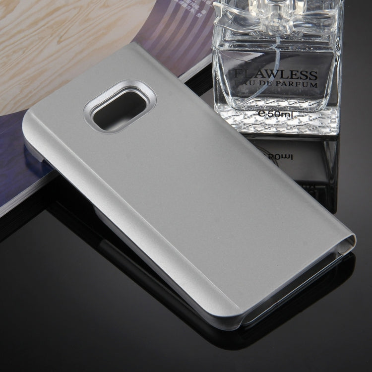 For Galaxy A5 (2017) / A520 Electroplating Mirror Horizontal Flip Leather Case with Holder(Silver)