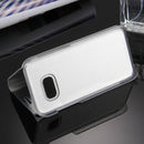 For Galaxy A5 (2017) / A520 Electroplating Mirror Horizontal Flip Leather Case with Holder(Silver)