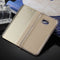 For Galaxy A7 (2017) / A720 Electroplating Mirror Horizontal Flip Leather Case with Holder(Gold)