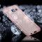 For Galaxy A5 (2017) Diamond Encrusted Transparent Soft TPU Protective Back Cover Case (Pink)