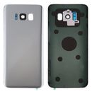 Battery Back Cover with Camera Lens Cover & Adhesive for Galaxy S8+ / G955(Silver)