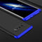 GKK for Galaxy Note 8 PC 360 Degrees Full Coverage Protective Case Back Cover (Black + Blue)
