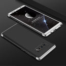 GKK for Galaxy Note 8 PC 360 Degrees Full Coverage Protective Case Back Coverï¼ˆBlack + Silverï¼‰
