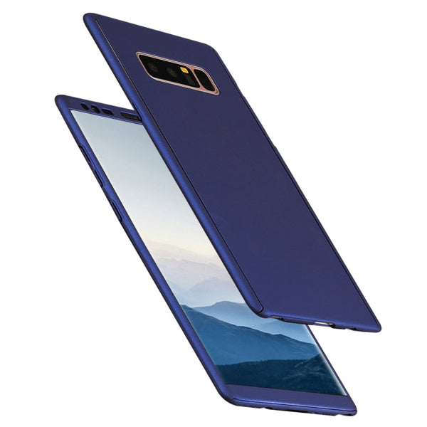 For Galaxy Note 8 Full Coverage Protective Case Back Cover(Dark Blue)