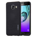 MOTOMO for Galaxy A5 (2016) / A510 Brushed Texture Metal + TPU Protective Case(Black)