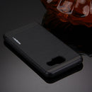 MOTOMO for Galaxy A5 (2016) / A510 Brushed Texture Metal + TPU Protective Case(Black)