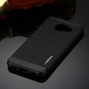 MOTOMO for Galaxy A5 (2016) / A510 Brushed Texture Metal + TPU Protective Case(Black)