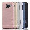 MOTOMO for Galaxy A5 (2016) / A510 Brushed Texture Metal + TPU Protective Case(Black)