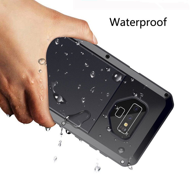 Metal Shockproof Daily Waterproof Protective Case for Galaxy Note 9(Black)