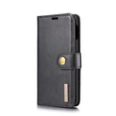 DG.MING Crazy Horse Texture Flip Detachable Magnetic Leather Case for Samsung Galaxy S10 E, with Holder & Card Slots & Wallet(Black)
