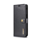 DG.MING Crazy Horse Texture Flip Detachable Magnetic Leather Case for Galaxy J6 Plus, with Holder & Card Slots & Wallet (Black)