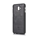 DG.MING Crazy Horse Texture Flip Detachable Magnetic Leather Case for Galaxy J6 Plus, with Holder & Card Slots & Wallet (Black)