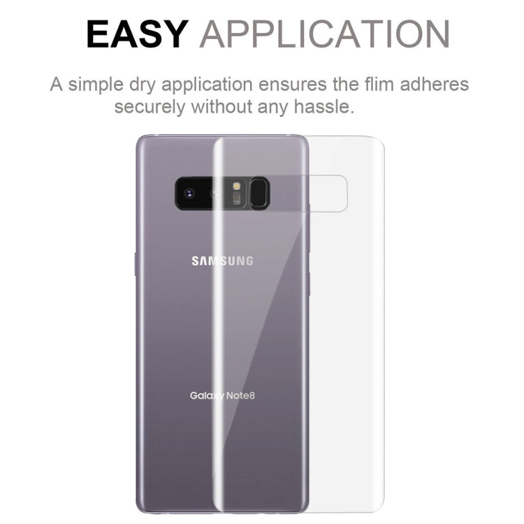 0.1mm HD 3D Curved PET Back Full Screen Protector for Galaxy Note 8(Transparent)