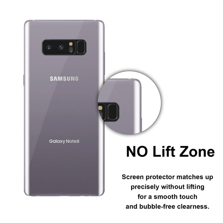 0.1mm HD 3D Curved PET Back Full Screen Protector for Galaxy Note 8(Transparent)