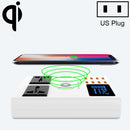 YC-CDA10W 10W Multi Port USB Intelligent Digital Display Fast Charging Wireless Charger, US Plug