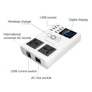 YC-CDA10W 10W Multi Port USB Intelligent Digital Display Fast Charging Wireless Charger, US Plug