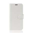 Litchi Texture Horizontal Flip Leather Case for Galaxy A50, with Wallet & Holder & Card Slots (White)