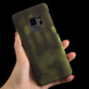 For Galaxy S9 Paste Skin + PC Thermal Sensor Discoloration Protective Back Cover Case(Fluorescent Green)