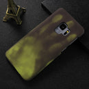 For Galaxy S9 Paste Skin + PC Thermal Sensor Discoloration Protective Back Cover Case(Fluorescent Green)