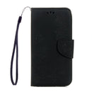 For Galaxy S8 Butterflies Embossing Horizontal Flip Leather Case with Holder & Card Slots & Wallet & Lanyard(Black)