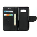 For Galaxy S8 Butterflies Embossing Horizontal Flip Leather Case with Holder & Card Slots & Wallet & Lanyard(Black)