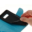 For Galaxy S8 Butterflies Embossing Horizontal Flip Leather Case with Holder & Card Slots & Wallet & Lanyard(Black)