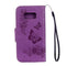 For Galaxy S8 Butterflies Embossing Horizontal Flip Leather Case with Holder & Card Slots & Wallet & Lanyard(Purple)