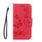 For Galaxy S8 Butterflies Embossing Horizontal Flip Leather Case with Holder & Card Slots & Wallet & Lanyard(Red)