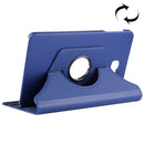 For Galaxy Tab A 10.1 / T580 Litchi Texture Horizontal Flip 360 Degrees Rotation Leather Case with Holder(Dark Blue)